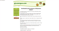 Desktop Screenshot of glycemicguru.com