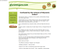 Tablet Screenshot of glycemicguru.com